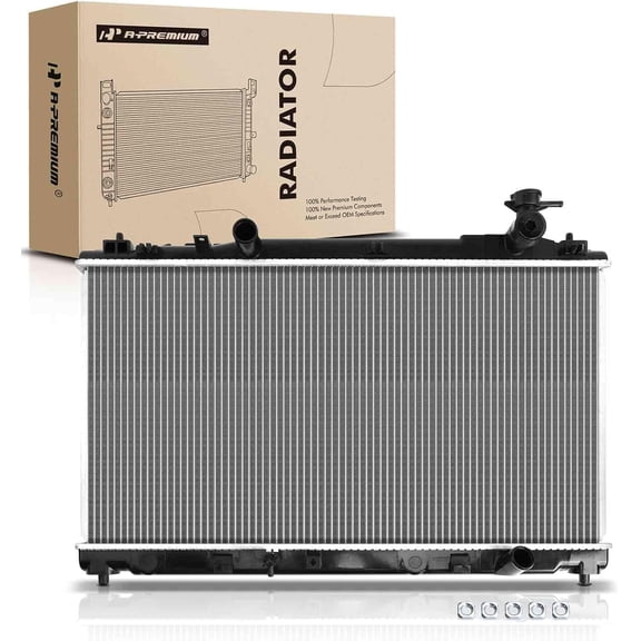 A-Premium Engine Coolant Radiator Assembly Compatible with Toyota Camry 2010 2011, L4 2.5L, Manual Transmission, Replace# 164000V070, 13160