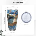thumbnail image 4 of KLL Abstract Sea Turtle Print 40oz Stainless Steel Insulated Car Cup with Spillproof Lid - Keep Your Drink Hot or Cold on the Go-Straw Two-piece Set, 4 of 8