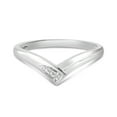 thumbnail image 6 of 14K White Gold Diamond Chevron Ring, 6 of 6