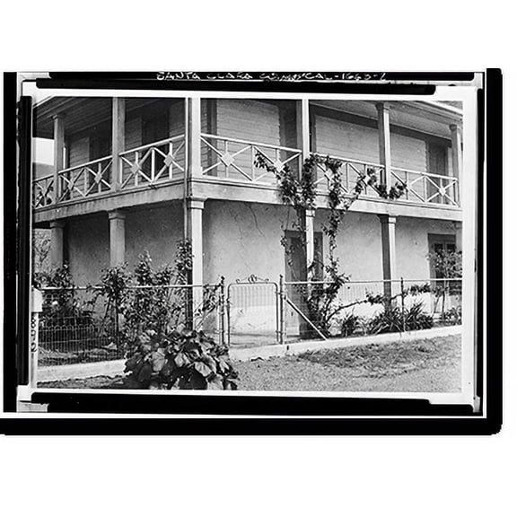 Historic Print, Jose Maria Alviso Adobe, Milpitas vicinity, Santa Clara County, CA - 2, 18" x 24"