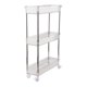 thumbnail image 2 of Estante para espacio de baño, estante de almacenamiento transparente para cosméticos de baño, organizador de baño multicapa, 3 capas, 37x12x50cm, 2 of 8