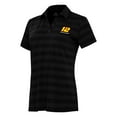 thumbnail image 2 of Women's Antigua Black Ryan Blaney Tunnel Polo, 2 of 3