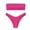Pink, variant on AOOCHASLIY Clothes 2023 Casual Women's Bikini High Waisted Two Piece Swimsuit Swimwear