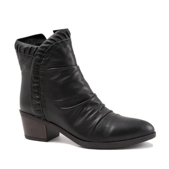 Bueno Women's Connie Ankle Boot in Black Leather, 9 US