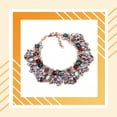 thumbnail image 4 of Collier en Alliage pour Femmes, Remplacement Portable Décoratif, Pendentif de Rendez-Vous Coloré et Élégant, Cadeau d'Anniversaire Rouge Bleu, 4 of 9