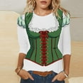 thumbnail image 2 of Women's Oktoberfest Themed Graphic T-Shirt Casual Style Round Neck Short Sleeve for Festival Parties and Travel, 2 of 4