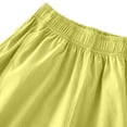 thumbnail image 7 of CPNG Girls Sport Shorts Quick Drying Summer Thin Shorts Casual Loose Elastic High Waist Running Lightweight Training Shorts(Yellow,9-10 Years), 7 of 7