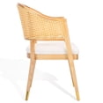 thumbnail image 4 of SAFAVIEH Couture Rogue Mid-Century Linen Solid Dining Chair, Natural, 4 of 10