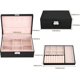 thumbnail image 5 of Jewelry Box Organizer, 2-Layer Lockable Jewelry Box, Soft Velvet Lining Ring Earrings Holder Necklace Bracelet Jewelry Display Storage Case Gift for W, 5 of 5