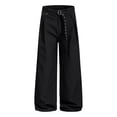 thumbnail image 3 of Pantalon Décontracté pour Homme de Printemps et d'Automne, Extérieur, Ceinturé, Ample, Couleur Unie, Tenue de Tous les Jours, Jambe Droite, pour et Style de Rue, 3 of 7