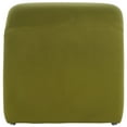 thumbnail image 4 of SAFAVIEH Kibo Modern Velvet Ottoman, Olive, 4 of 9
