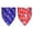 CD-2pc, variant on 4th of July Dog Bandanas, Double-Sided Patriotic Pet Scarves for Independence Day, Pet Accessories for Small Medium Large Dogs (ABCD,4pc)