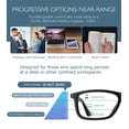 thumbnail image 3 of Gafas de lectura Missfive Classic Progressive 2.5X TR90 Frame, 3 of 6
