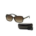 thumbnail image 2 of Coach HC8116 BLAIR 500113 56M Dark Tortoise/Brown Gradient Rectangle Sunglasses For Women+FREE Complimentary Eyewear Care Kit, 2 of 4
