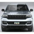 thumbnail image 4 of iPick Image for Jeep Grand Wagoneer in 3D Gray on Black Real 3K Carbon Fiber Finish ABS Plastic License Plate Frame, Official Licensed, 4 of 6