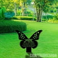 thumbnail image 4 of Craftnamesign Custom Mom With Butterfly Memorial Stake, Mother Grave Marker, Mom Loss Memorial, 4 of 4