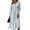 Sky Blue, variant on Womens Fall Spring Long Sleeve Midi Dress Long Sleeve V Neck Wrap Crossover Wedding Dresses Elegant Formal Floral a Line Dress