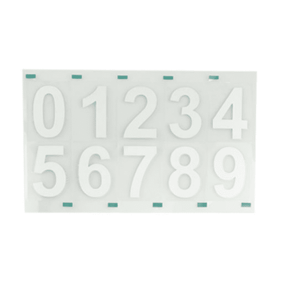 Reflective Invisible Digital License Plate Stickers White - Enhanced Nighttime Visibility