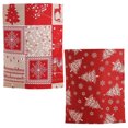 thumbnail image 1 of 2PCS Christmas Chair Covers Santa Xmas Chair Slipcovers Chair Back Cap Covers, 1 of 10