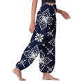 thumbnail image 2 of Vedolay Women For Yoga Trousers Women's Yoga Pants Wide Leg Casual Capris Work Slacks Stretch High Waisted,Blue XXL, 2 of 3