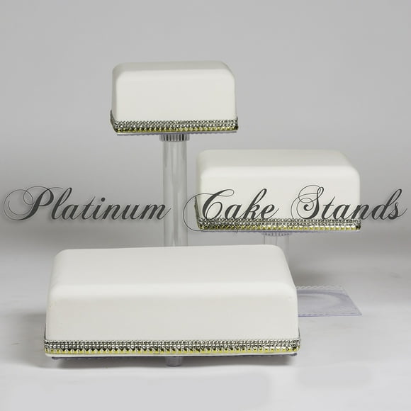 3 Tier Cascade Wedding Cake and Cupcake Stand (SQ308)