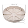 thumbnail image 2 of Uxcell Plant Pot Saucers 7.5 Inch, 3 Pack Plastic Round Plant Pot Flower Drip Tray, White, 2 of 6