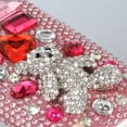 thumbnail image 3 of Apple iPhone 3G/3GS Case, by DreamWireless Bear Rhinestone Diamond Bling Hard Snap-in Case Cover For Apple iPhone 3G/3GS, Pink/White, 3 of 3