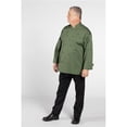 thumbnail image 1 of Uncommon Threads 0706-8704 Unisex Pulse Chef Coat, Sea Green - Large, 1 of 1