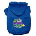 thumbnail image 4 of Pet Dog  Cat Hoodie Screen Printed, "Little Miss Mardi Gras", 4 of 10