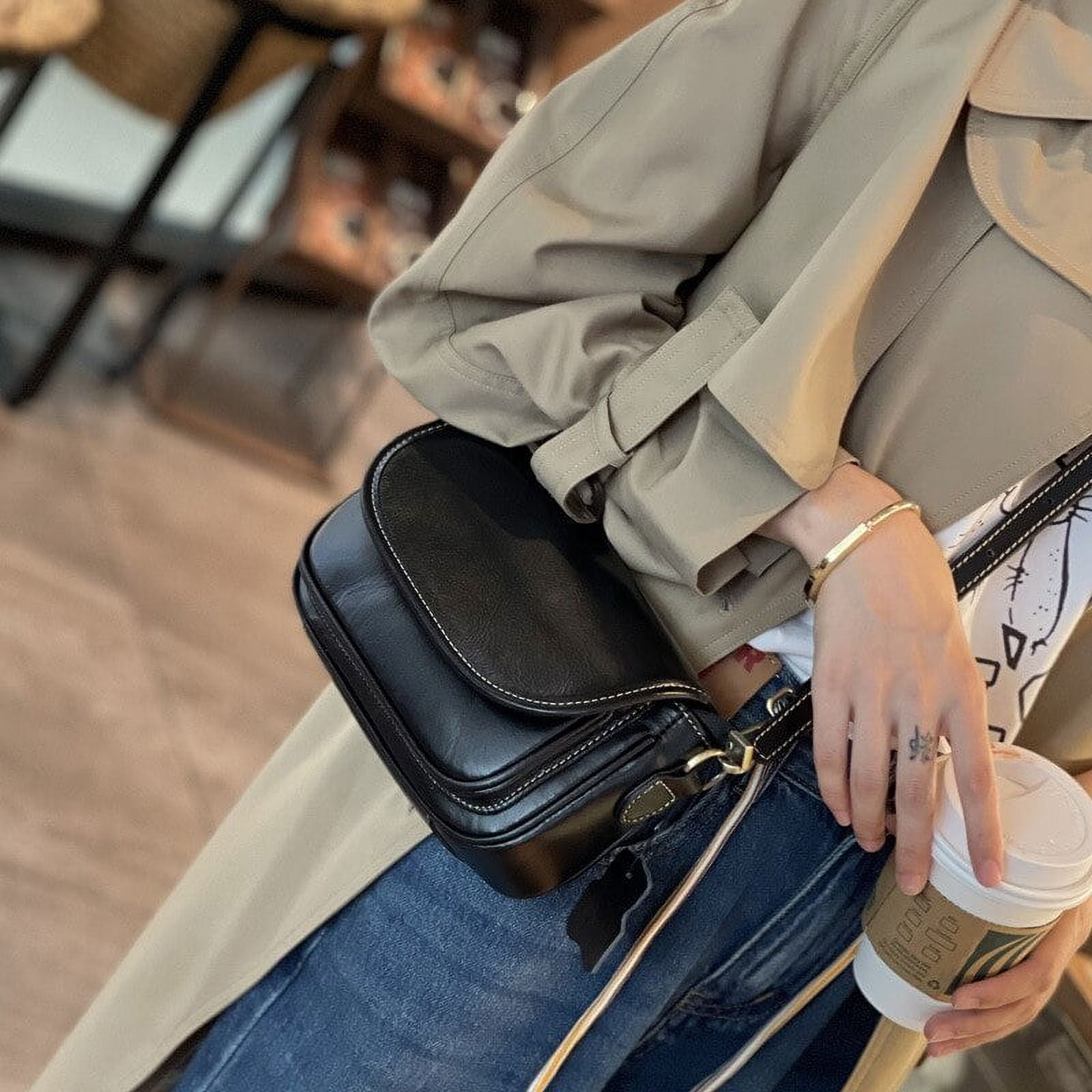 Belt Pouch Bag Genuine Leather Men Travel Belt Bag Small Wallet Purse With  Shoulder Strap Waist Bag Crossbody Bag price in UAE | Amazon UAE | kanbkam