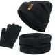 thumbnail image 3 of 3x Gorro de Invierno para Mujer Bufanda Gorro Guantes de Punto Forro Color Negro Strade Fareast Limited, 3 of 5