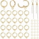 thumbnail image 1 of Kit de accesorios para aretes chapados en oro de 18 quilates, 30 ganchos de latón para aretes, aros Huggie con cierre de palanca y 30 anillas abiertas de acero inoxidable de 6 mm., 1 of 5