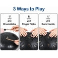 thumbnail image 4 of Steel Tongue Drum 6 Inch 11 Notes, Waterproof Hand Pan Rain Drum with 2 Mallets, Soft Bag & Music Book for Meditation, Yoga, Musical Education, 4 of 7