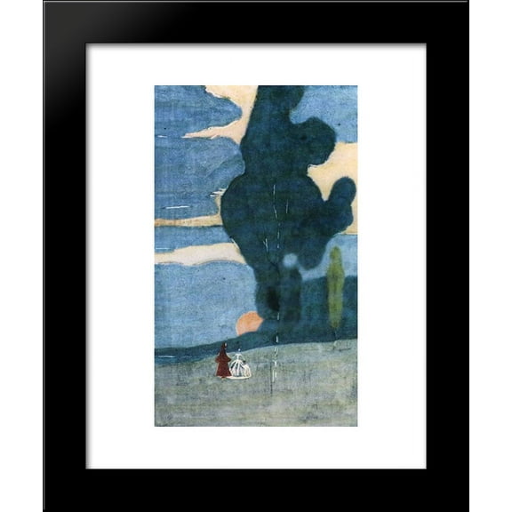Rising of the moon 20x24 Framed Art Print by Wassily Kandinsky