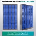 thumbnail image 2 of 100 Compartments Bolt Bin Organizer, 100 Drawers Parts Cabinet, Adjustable Storage for Small Office Supplies, Screws & Parts, 2 of 7