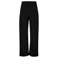 thumbnail image 4 of Girls' Sweatpants Barrel Leg Sweatpants with Pockets Kids Athletic Trousers Elastic Waist Wide Leg Joggers Pants with Pockets For Teen Youth Kids, 4 of 9