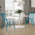 thumbnail image 1 of Lifestyle Solutions Ashton 2 pack Dining Chairs in Blue Metal, 1 of 9
