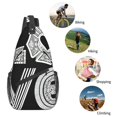 thumbnail image 5 of Firefighter Love Sling Crossbody Bag Cross Body Backpack Travel Hiking Daypack, 5 of 6
