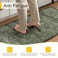 thumbnail image 4 of BERTHMEER Kitchen Rugs for Floor 2 Piece, 17.3"x30"+17.3"x47" Anti Fatigue Waterproof Green Kitchen Mats, Non Slip Comfort Cushioned Standing Mat Rug for Home, Sink, Laundry, Green, 4 of 7