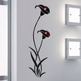 3D Diy Flower Shape Acrylic Wall Sticker Modern Stickers Decoration