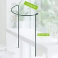 thumbnail image 6 of 10pcs Plant Support Stake,Metal Garden Plant Stake Support Frame ,Green Semi-Circular Plant Support Round,Suitable for Potted Plants,Tomato Plant Cage,21x 35cm, 6 of 8