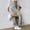 Grey, variant on Skirts for Women Skirt European Spring Summer Slim Knitted Waistline Side Slit Hakama Style Women's Skirt Black XL