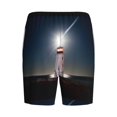 thumbnail image 2 of Haiem Peggy's Cove Lighthouse Men's Pajama Short with Soft Woven Cotton Elastic Waistband Sleep Short-Medium, 2 of 9