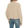 thumbnail image 4 of Qaspx Fashion Jackets for Women Casual Cropped Shackets Fall Button-up Shirts Corduroy Tops, 4 of 7