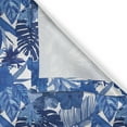 thumbnail image 4 of Ambesonne Philodendron Valance Pack of 2, Tropic Leafy, 54"X12", Cobalt Blue White, 4 of 5