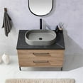 thumbnail image 5 of Trento 36" Single Concrete Sink Bath Vanity in North American Oak with Mirror, 5 of 11