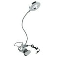 thumbnail image 2 of Lámpara de escritorio con clip de protección ocular LED Anillo USB plateado Luz de lectura con clip creativo Luz de atenuación Luz de relleno de aprendizaje, 2 of 10