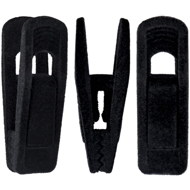 Paquete de 20 pinzas para colgar abrigos de terciopelo para perchas para pantalones de terciopelo, pinzas para colgar pantalones de terciopelo negro, alicates fuertes ideales para perchas de terciope JAMW Sencillez