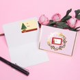 thumbnail image 4 of Pegatina de Feliz Navidad, 250 Uds./rollo de pegatinas autoadhesivas, etiqueta para envolver regalos de Navidad, calcomanías, suministros de etiquetas de embalaje, 4 of 5