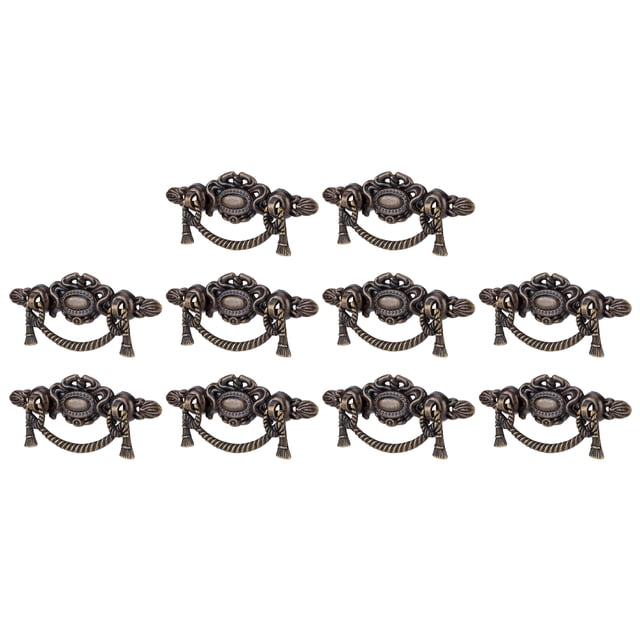 Antique Handle,10 Sets Kitchen Drawer Zinc Alloy Handle Cabinet Handle Professional Grade